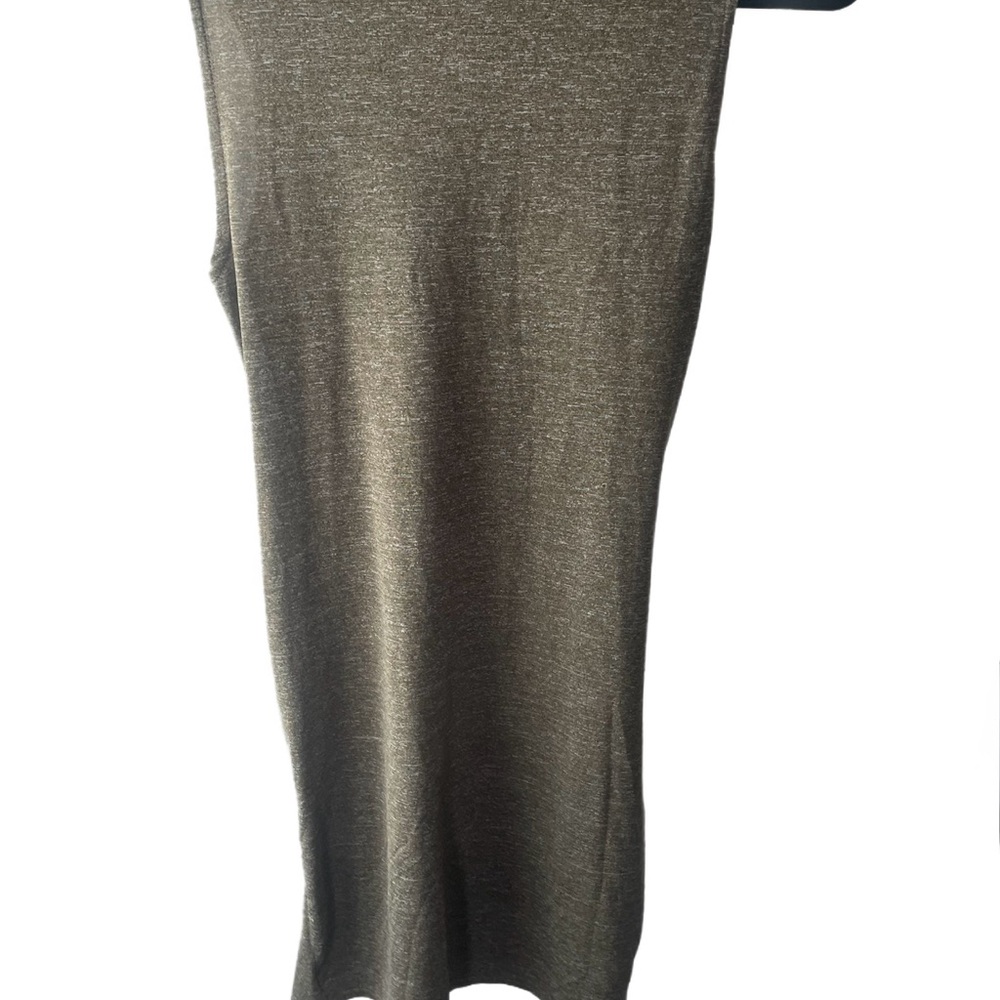 Zara Olive Green Fitted Dress - Picture 3 of 9